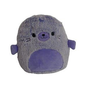 Squishmallows Fuzz A Mallow Ellen Purple Seal Plush Toy Stuffed Animal Plush Sof